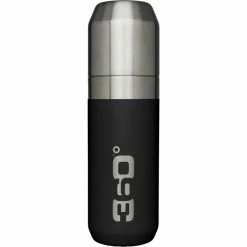 360° degrees Vacuum Insulated Stainless Flask with Pour Through Cap 750ml black