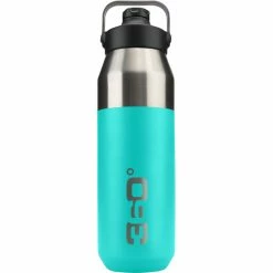 360° degrees Wide Mouth Insulated Drink Bottle with Sipper Cap 1000ml turquoise
