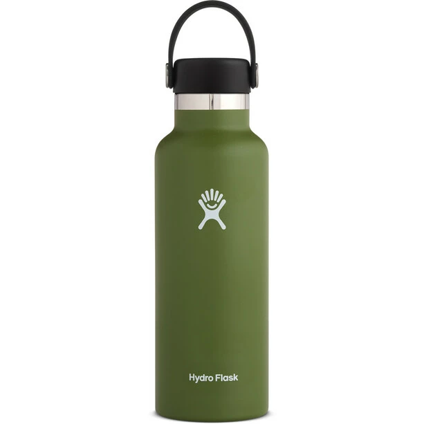 Hydro Flask Standard Mouth Bottle with Standard Flex Cap 532ml olive 3 Hydro Flask Standard Mouth Bottle with Standard Flex Cap 532ml olive