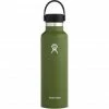 Hydro Flask Standard Mouth Bottle with Standard Flex Cap 621ml olive -Insulated bottles Shop hydro flask standard mouth flex bottle 621ml olive 1