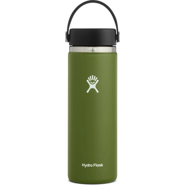Hydro Flask Wide Mouth Bottle with Flex Cap 591ml olive 3 Hydro Flask Wide Mouth Bottle with Flex Cap 591ml olive
