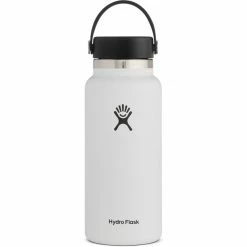 Hydro Flask Wide Mouth Bottle with Flex Cap 946ml white