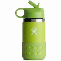 Hydro Flask Wide Mouth Bottle with Straw Lid and Boot 355ml Kids firefly