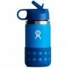 Hydro Flask Wide Mouth Bottle with Straw Lid and Boot 355ml Kids lake -Insulated bottles Shop hydro flask wide mouth bottle with straw lid and boot 355ml kids lake 1