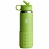 Hydro Flask Wide Mouth Bottle with Sttaw Lid and Boot 591ml Kids seagrass -Insulated bottles Shop hydro flask wide mouth bottle with sttaw lid and boot 591ml kids seagrass 1