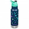 Klean Kanteen Classic Narrow VI Bottle 355ml with Sport Cap Kids navy hearts -Insulated bottles Shop klean kanteen classic narrow vi bottle 355ml with sport cap kids navy hearts 1