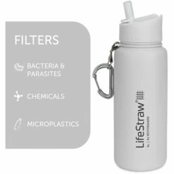 LifeStraw Go Stainless Steel Water Filter Bottle 710ml white -Insulated bottles Shop lifestraw go stainless steel water filter bottle 710ml white 3