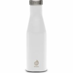 MIZU S4 Insulated Bottle 400ml with Stainless Steel Cap enduro white